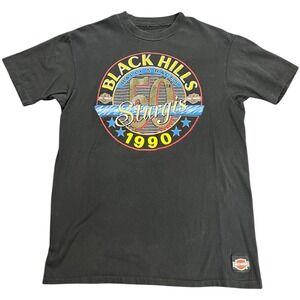 Vintage Harley Davidson 50th Anniversary Sturgis T Shirt 1990 L